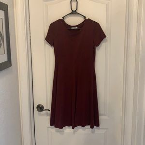Burgundy sun dress